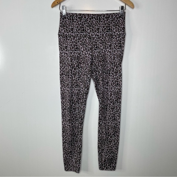 Varley Let’s Move High Waist Brushed Leopard Print Leggings Medium - Picture 2 of 6